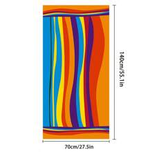 Colorful Rainbow Striped Microfiber Beach Towel Super Absorbent Quick Drying No Sand Soft Thick Perfect For Pool Bathing Travel Picnic Camping(70*140cm)
