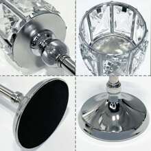 3件套水晶烛台 - 3种尺寸，金色/银色/金属色，适用于婚礼中心装饰、餐桌装饰、壁炉装饰和家居装饰，情人节、生日、毕业礼物 - 彩色 - 查看 8