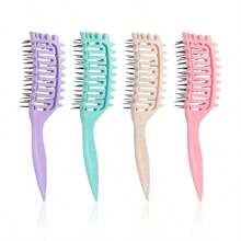 5 件套全新透气卷发刷，用于定义和塑造卷发 - 女性卷发，由 Candybrush 设计 - 彩色 - 查看 8