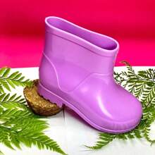 Comfortable Children's Rain Boot For Boys And Girls - Morado - Ver 2