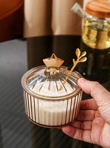 1set/1pc Plastic Home/Restaurant/Kitchen Storage Jar Seasoning Bottle, Decoration For Salt, Sugar, Spice, Chili Powder, Suitable For Outdoor, Wedding, Party, Gift, Birthday