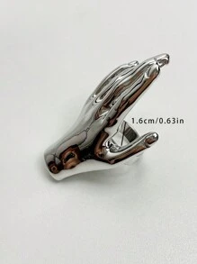 Personalized Elegant Metal Hand Shape Rings For Women Female Gifts Hiphop Accessories New
