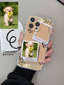 1pc Customizable Transparent TPU Phone Case, Compatible With IPhone / Compatible With Pixel 8 Pro / E13 / G60 Phones - Multicolor - View 1