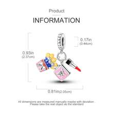 Cuentas amuleto de animal plateadas en plata de ley 925 para pulseras DIY, regalo elegante y de moda para el cumpleaños de la mujer, superventas