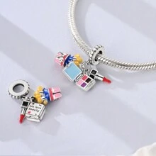 Cuentas amuleto de animal plateadas en plata de ley 925 para pulseras DIY, regalo elegante y de moda para el cumpleaños de la mujer, superventas