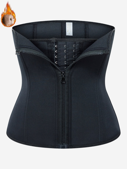 Plus Size Waist Trainer For Women - 9 Steel Bones Body Shaper Cincher Trimmer Top Sport Girdle