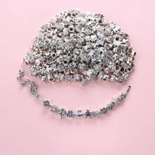 Beads & Bead Assortments 30pcs Vintage Charm Beads Set For DIY Jewelry - Assorted Styles, Large Hole Design - Perfect For Women's Bracelets & Crafts