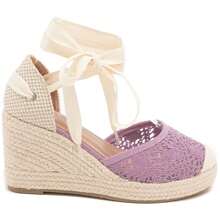 Women's Lace-Up Platform Sandals, Thick Sole Casual Sneakers, Women's Platform Thick Bottom Athletic Walking Shoes - Purple - View 2