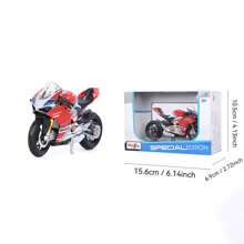 1:18 pour Ducati Panigale V4 S Corse Modèle de véhicule en alliage statique moulé sous pression, décoration de meuble, ornement de bureau, jouet modèle, décoration d'étagère à livres, cadeau