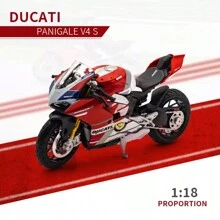 1:18 pour Ducati Panigale V4 S Corse Modèle de véhicule en alliage statique moulé sous pression, décoration de meuble, ornement de bureau, jouet modèle, décoration d'étagère à livres, cadeau