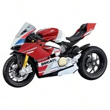 1:18 pour Ducati Panigale V4 S Corse Modèle de véhicule en alliage statique moulé sous pression, décoration de meuble, ornement de bureau, jouet modèle, décoration d'étagère à livres, cadeau