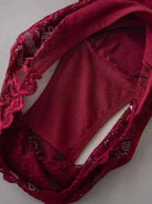 10 件/包优雅蕾丝女士内衣，女士纯色蕾丝三角内裤性感内衣 - 彩色 - 查看 8