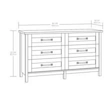 Better Homes & Gardens Modern Farmhouse 6-Drawer Dresser, Rustic White Finish,New Arrivals - White - View 8