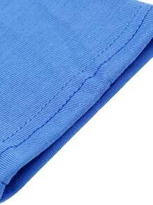 Women Tracksuits, Casual Sportswear Set Solid Color Long Sleeve O-Neck Pullover+Drawstring Trousers Lady Spring Tracksuit Outfit - Blue - View 6