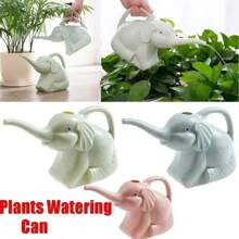 Cute Plastic Elephant Shape Watering Pot Can Plant Outdoor Irrigation Gardening Tools Equipment Garden Supplies Home Accessories