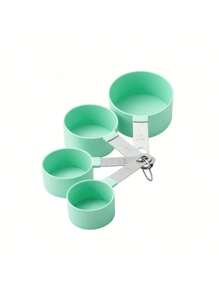 4/8pcs/Set Stainless Steel Handled Multi-Functional Plastic Measuring Spoons, Measuring Cups, Scaled Measuring Spoons Set, Cooking And Baking Tool, Essential Kitchen Gadgets For Home And School
