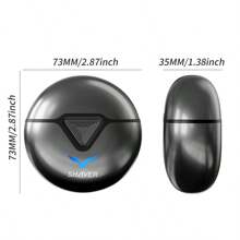 2024 New Upgrade Pocket Shaver, Model Rechargeable Dual-Head Electric Shaver, Mini Portable Electric Shaver, USB Electric Razor For Men, Pocket Size Washable Electric Razor(Grey) - Grey - View 5