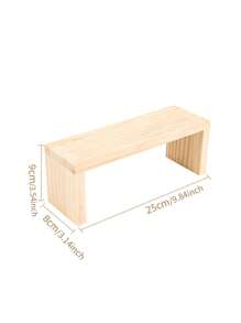 1 pièce Étagère d'affichage en bois en forme de U, option multi-taille pour figurines, parfums, cosmétiques, support d'affichage polyvalent avec rangement à étages
