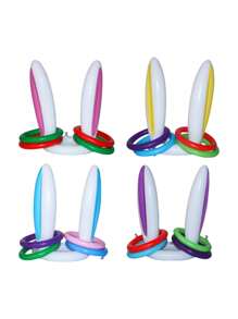 5 pièces Jeux de fête, Boucles d'oreilles gonflables de lapin, Cercle du jeu de tête de lapin, Créatif, Amusant, Coloré, Énergique