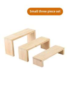 1 pièce Étagère d'affichage en bois en forme de U, option multi-taille pour figurines, parfums, cosmétiques, support d'affichage polyvalent avec rangement à étages