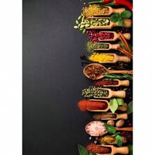 1 件无框现代烹饪香草香料寿司用具勺子墙面艺术海报帆布画奢华艺术品海报印刷家居厨房装饰植物