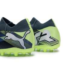 Tacos de fútbol/fútbol para hombres FUTURE 7 MATCH MG - Gris espacial-blanco-verde verde manzana - Ver 7