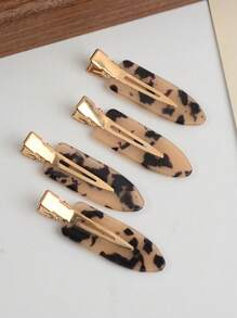 EMERY ROSE Bộ 4/6/8/10/12 kẹp tóc acetate in họa tiết da báo thời trang dành cho nữ, phù hợp với trang phục hàng ngày, phong cách học đường, tụ họp bạn bè, phụ kiện tóc, kẹp tóc, đồ dùng học tập, phụ kiện đội đầu, ghim cài tóc. - Nhiều màu - Xem 15