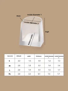 1 双女式拉丁舞鞋鞋跟保护器防滑耐磨减震可更换鞋跟垫鞋配件 - 無色 - 查看 6