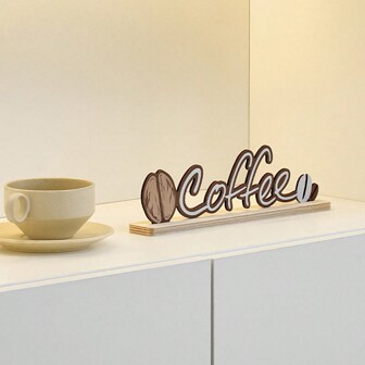 1 件时尚简约创意木制家居装饰配件，适用于入口、客厅、咖啡店、桌面展示