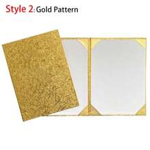 1pc Signing Contract A3 A4 Art Paper Hardcover Hosted Speech Plush Surface PU Leather Certificate Protector Thicken Poetry Reading Certificate Cover File Page Folder