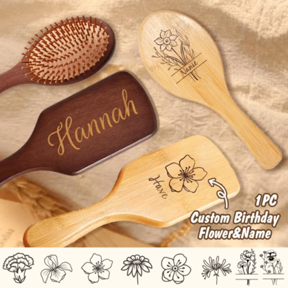 1 Peça Pente Personalizado com Gravação, Pente de Noiva Personalizado, Presente de Proposta para Dama de Honra Personalizado, Pentes de Massagem com Nome Personalizado, Presentes para Madrinha de Casamento, Presente de Chá de Panela, Presente de Despedida de Solteira, Multifuncional, Economizador de Espaço, Ornamental, Letra, Requintado, Estiloso, Vintage, Único, Personalizado, Presente Ideal para Ela, Namorada, Avós, para Aniversários, para Casamentos, Clima de Férias, Multifuncional, Ornamental, Letra, Cor Sólida, Requintado, Estiloso, Vintage, Moderno, Colorido, Lazer, Básico, Casual, Macio, Único, Personalizado, Acessórios de Beleza de Natal, Era Girly, Estilo Escandinavo