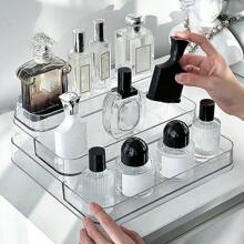 3 Tier Desktop Perfume Shelf Organizer Perfume Storage Rack Doll Display Stand Kitchen Organizer - Apricot - View 3