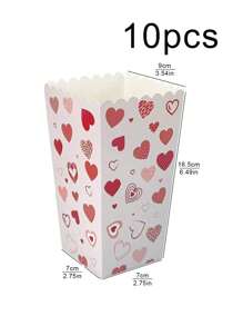 5 szt./10 szt. pojemników na popcorn, uchwyty na przekąski popcorn, torebki na popcorn, odpowiednie na imprezy i do kina, dekoracja urodzinowa na karnawał