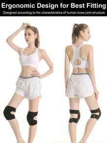 1 par de rodilleras para ballet/danza para mujeres, protección de rodilla de esponja gruesa para yoga, baile, ejercicios en el piso, accesorios de gimnasio, soporte para la rodilla