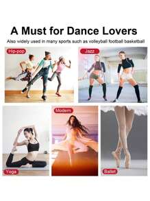 1 par de rodilleras para ballet/danza para mujeres, protección de rodilla de esponja gruesa para yoga, baile, ejercicios en el piso, accesorios de gimnasio, soporte para la rodilla