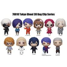 Crunchyroll 1 件东京食尸鬼官方授权神秘盲盒袋夹 3D 动漫人物系列吊坠钥匙扣分体金木研或其他人物随机一个万圣节圣诞节周年派对礼物送给最好的朋友家人粉丝 - 彩色 - 查看 5