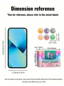 6 件/1 盒足浴球含生姜提取物保湿滋养足浴球，情人节礼物 - 1 Box/6pcs - 查看 7