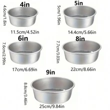 1 件/3 件，圆形实心底蛋糕盘，坚固底部，烘焙模具，油刷，刮刀，适用于芝士蛋糕和分层蛋糕，高温烤箱厨房烘焙工具