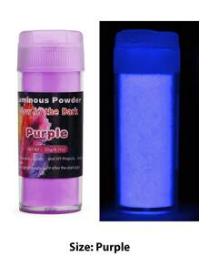 1pc/20g Luminous Powder Resin Pigment DIY Epoxy Resin Mold Nail Art Glitter Powder Glow In The Dark Jewelry Making Supplies - Multicolor - View 24