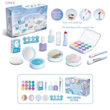 3/10/12pcs Girls Pretend Makeup Toys Beauty Salon Set, Realistic Lipstick Eyeshadow Vanity Playset, Suitable For 4-8 Years Old Girl, Fashion Makeup Party Gift For Kids Christmas Birthday (No Real Cosmetics)