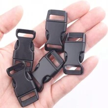 30pcs/Pack 5/8 Inch Side Release Buckles, Contoured Plastic Paracord Bracelet Clasps, Paracord Buckles 550 Cord Clips Paracord Bracelet Clasps Dog Collars DIY Craft Accessories - Multicolor - View 6