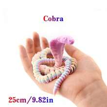 25cm Articulated Snake Movable Joints Snake Shaped Funny Toy - Cobra - View 10