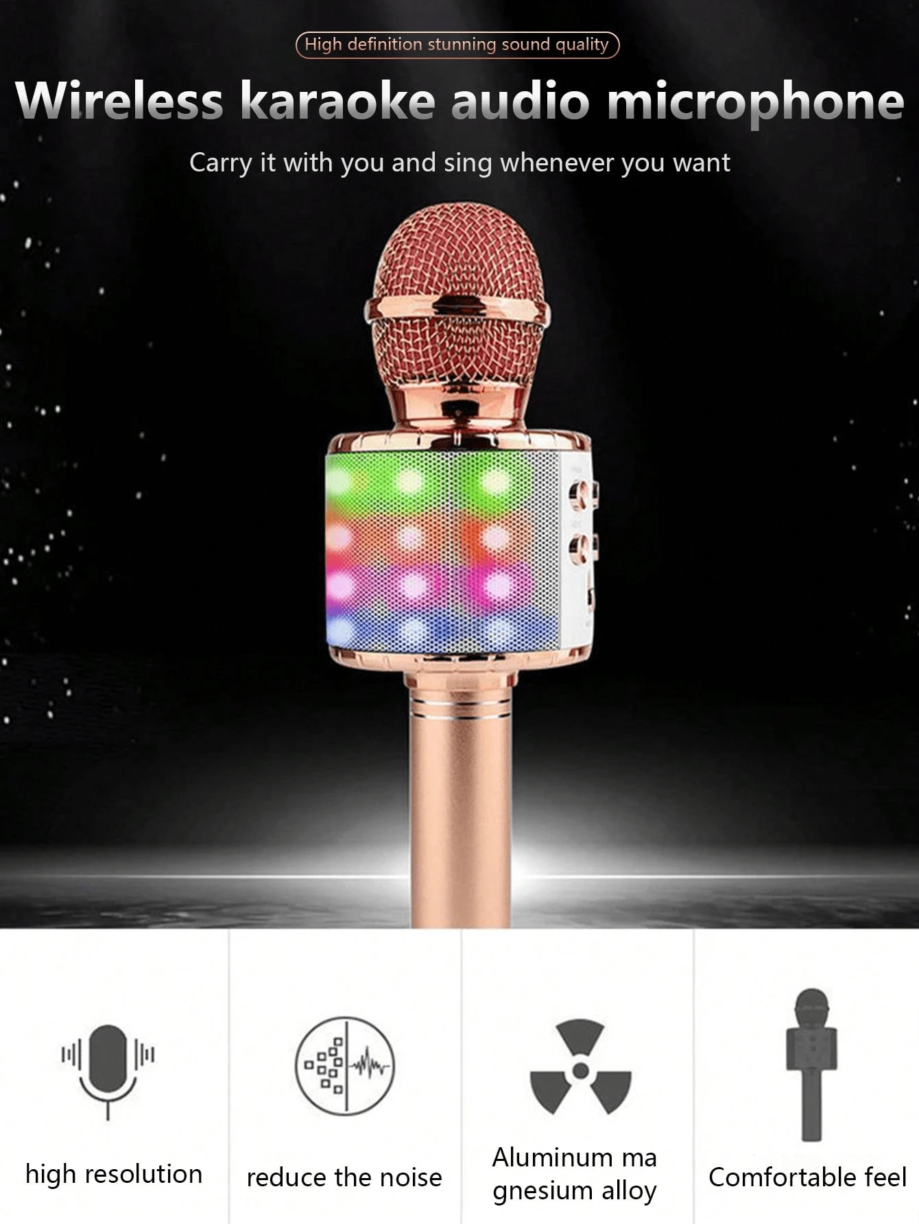 Microfono Senza Fili XIAOKOA UHF | Microfono Ad Archetto Con Display LED Per Conferenze