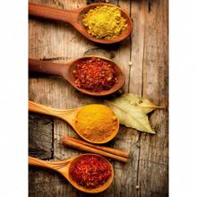 1 件无框现代烹饪香草香料寿司用具勺子墙面艺术海报帆布画奢华艺术品海报印刷家居厨房装饰植物