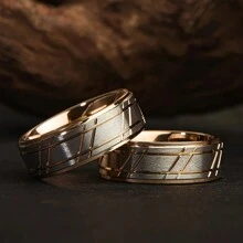 Hammer Patterned Men's Wedding Ring, Men's 8mm Stainless Steel Wedding Ring, Hammer Patterned Brushed Wedding Ring, Unique Men's Ring,