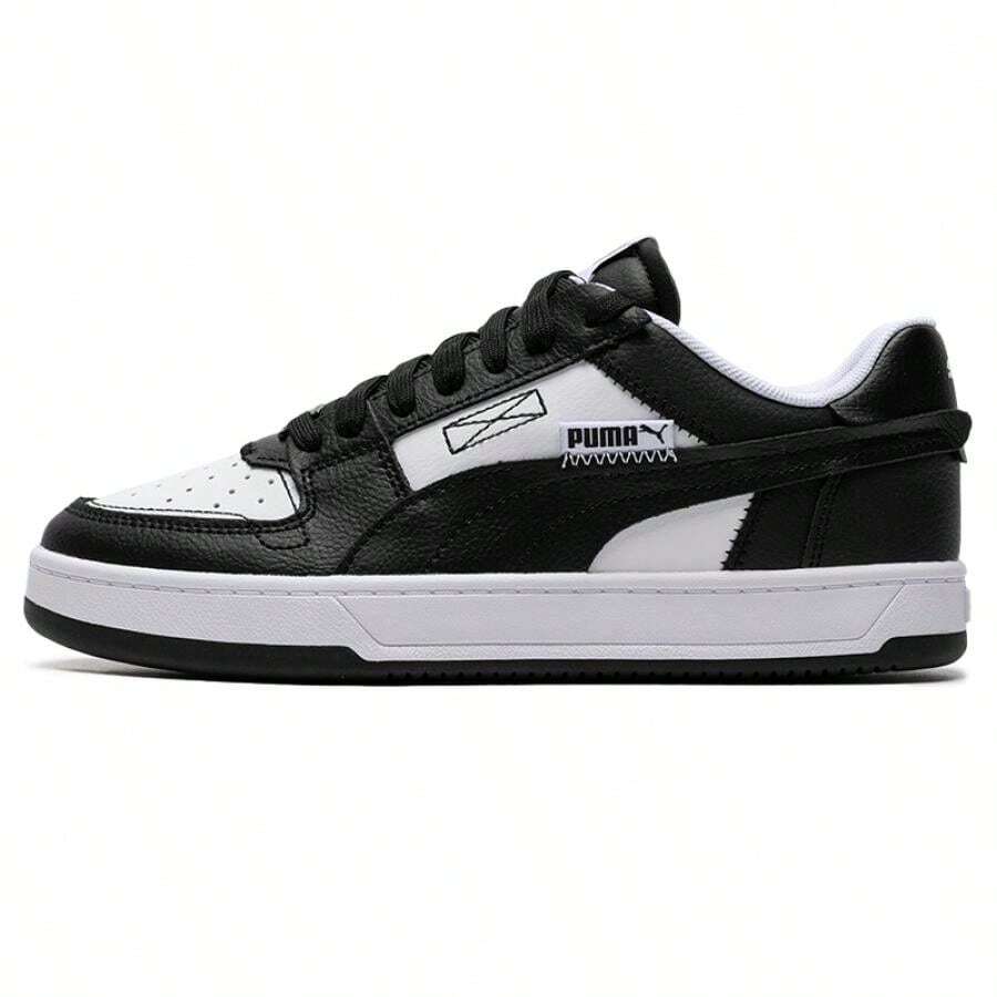 Puma Zapatos casuales de estilo vintage Caven 2.0 de entresuela baja, zapatillas de moda unisex, Estilo #392332-02 - Puma Blanco-Negro-Puma Blanco - Ver 1