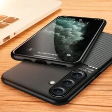 1pc Luxury Leather Textured Magnetic Phone Case Compatible With Galaxy A56, Skin-Friendly - Black - View 7