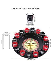 Spin Roulette Game Set, Party Games Spin Wheel, Fun Entertaining Toys To Liven Up The Atmosphere - Multicolor - View 6