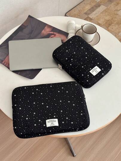 1pc Laptop Bag Star Cute Tablet Bag Compatible With MacBook, IPad 10/11 Inch 13/14 Inch 15/15.6 Inch Laptop Shockproof Inner Bag