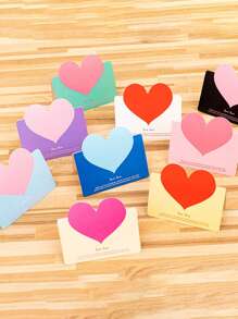 20 piezas Bolsas de regalo con forma de corazón y tarjetas de felicitación con forma de corazón. Bolsa de regalo de papel kraft con forma de corazón, bolsa de regalo de cartón blanco, bolsa de regalo de cumpleaños de amor, bolsa de regalo del Día de la Madre, bolsa de fiesta, bolsa de regalo de boda, bolsa de regalo de manualidades y regalos de fiesta. - Multicolor - Ver 8